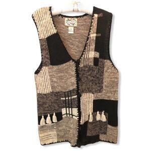 Heirloom Collectibles Knit Vintage Sweater Vest size Large